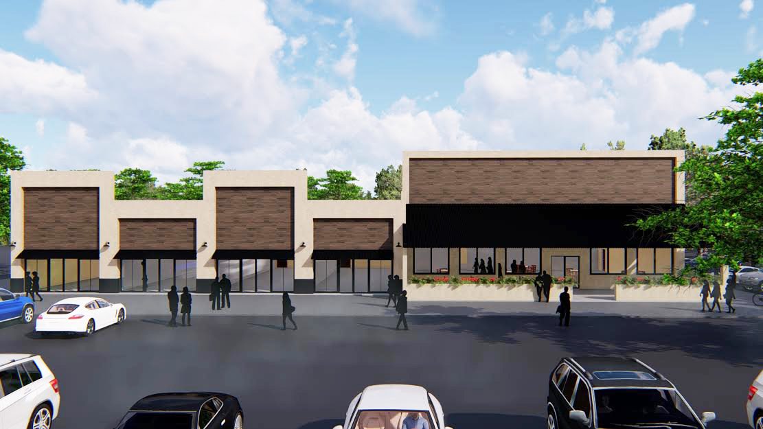 Cantina Louie will anchor the Shoppes at Monument Road under construction at Monument Road and Interstate 295.