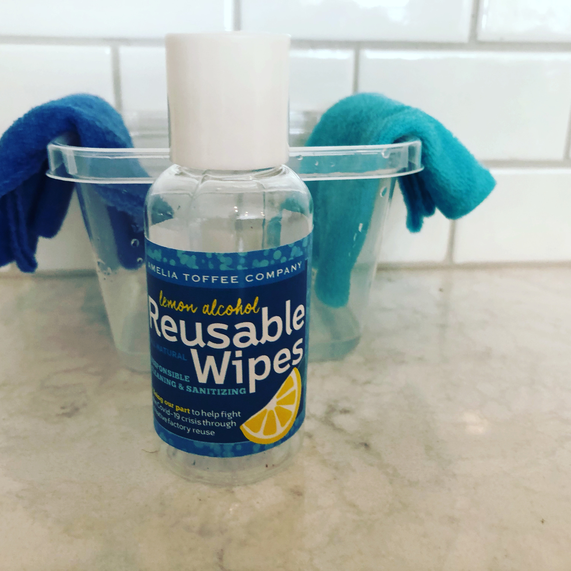 Reusable wipes from Ameila Toffee.