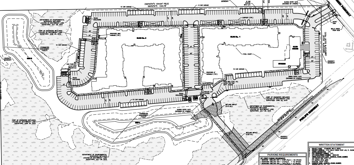 The site plan for Stanmore Wells Creek.