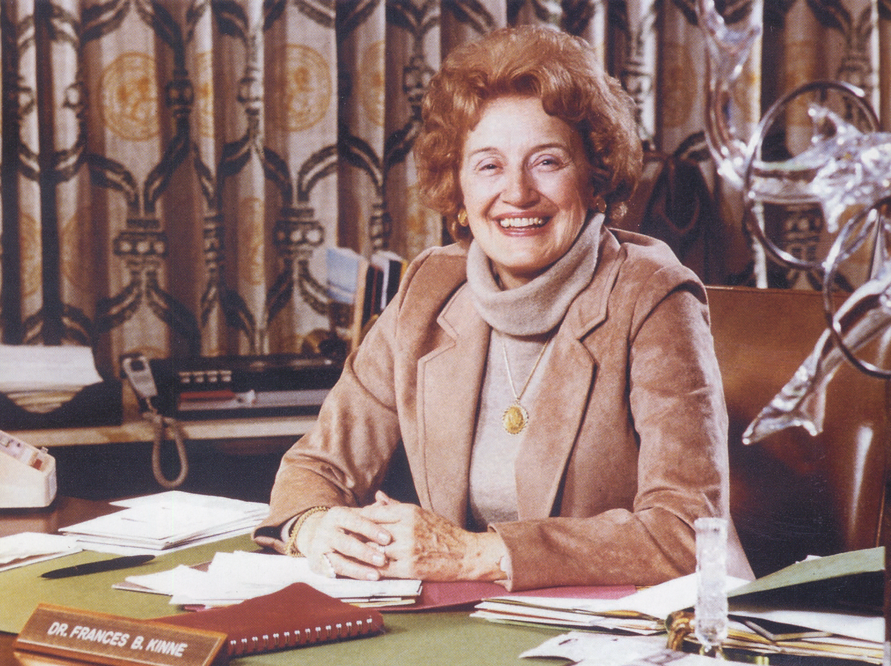 Kinne was named president of JU in 1979, becoming the first female president of a Florida university.