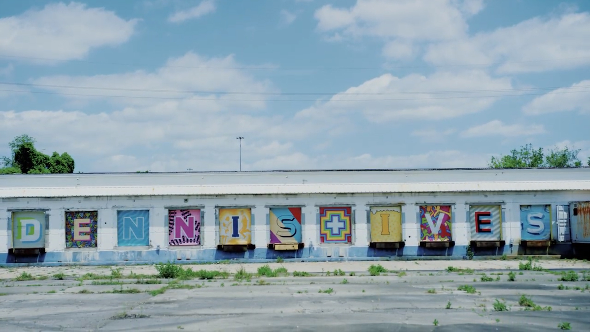 The developers painted the loading dock bay of the former Caribbean Cold Storage building.