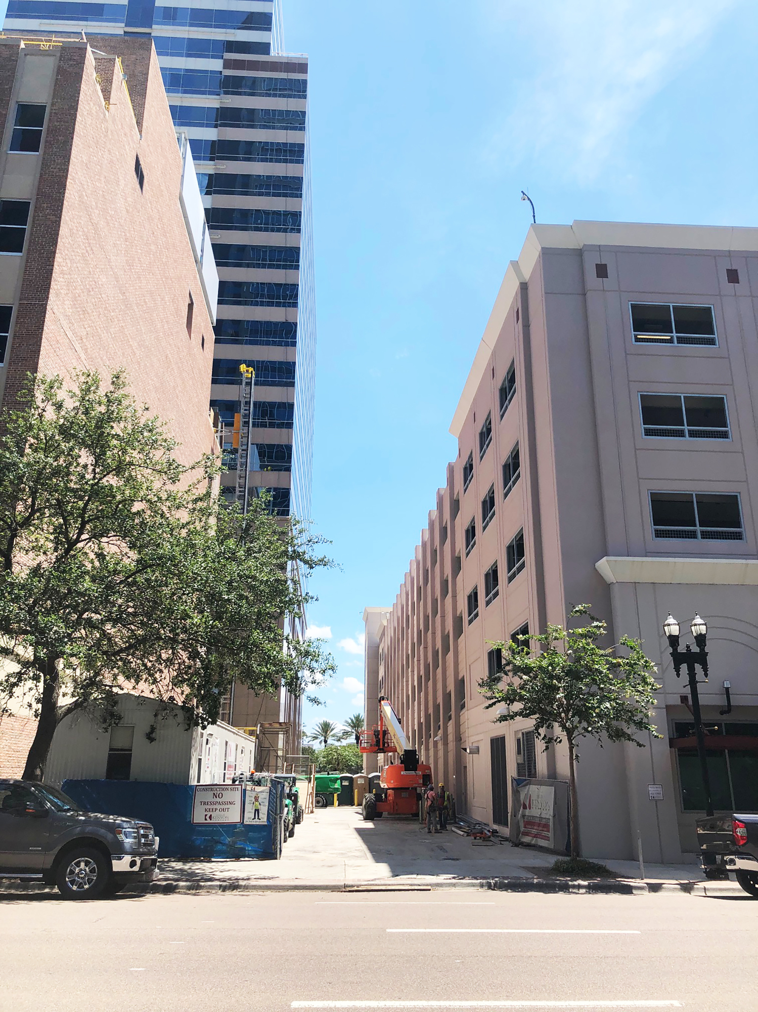 Looking down the alley from West Bay Street.