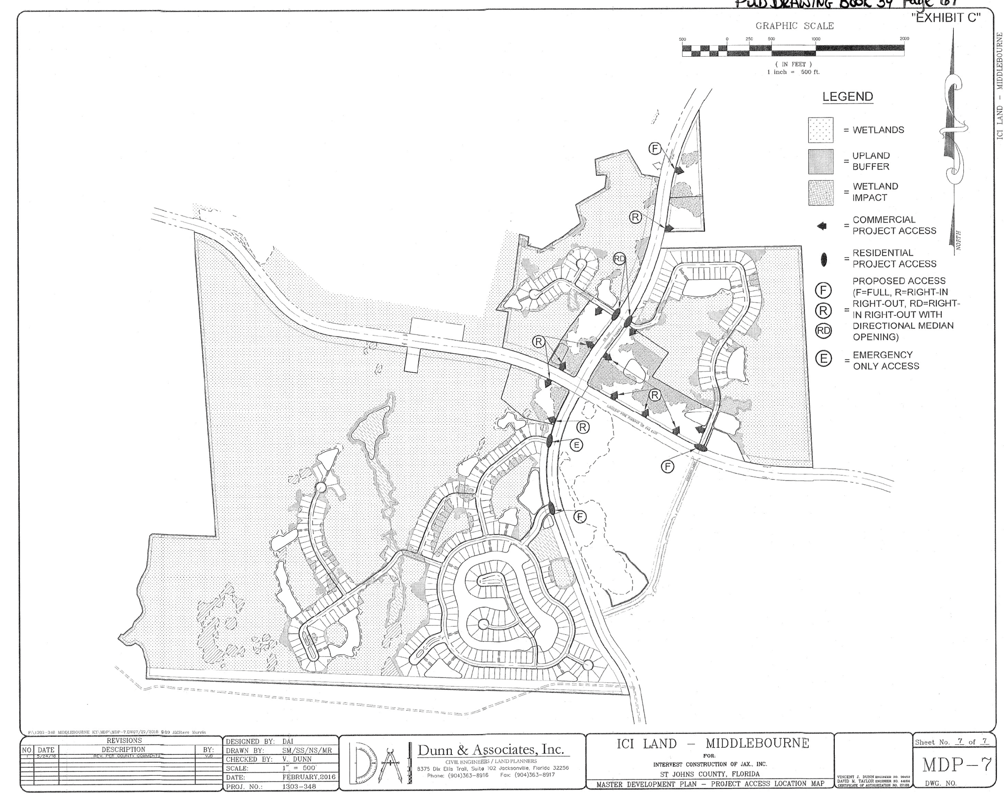 The site plan for the community.