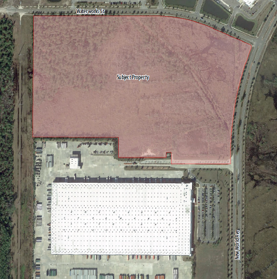 A prospect is interested in leasing a distribution center to be built next to the JinkoSolar manufacturing plant in AllianceFlorida at Cecil Commerce Center.