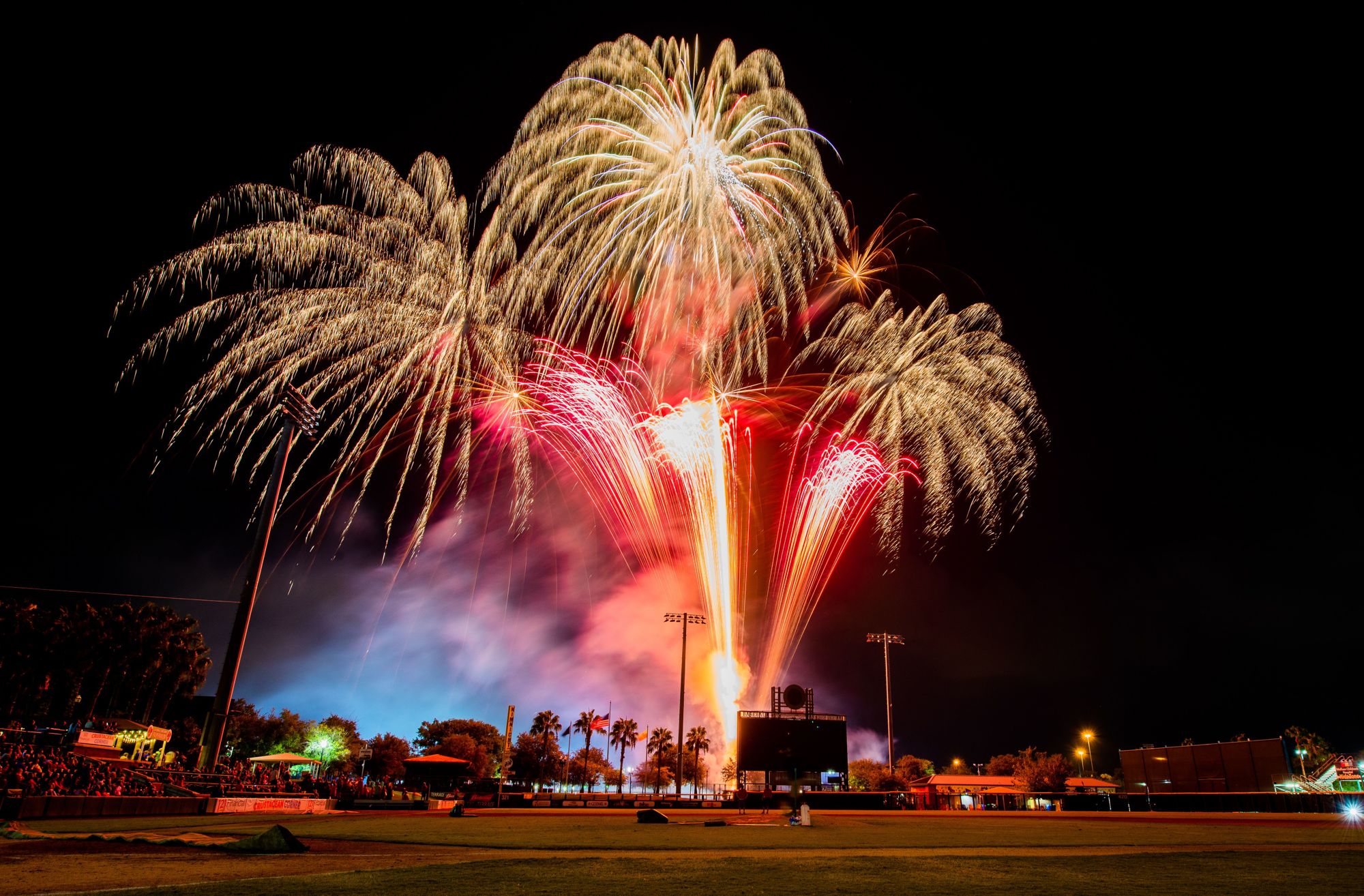 The Jumbo Shrimp will continue fireworks shows at 121 Financial Ballpark.