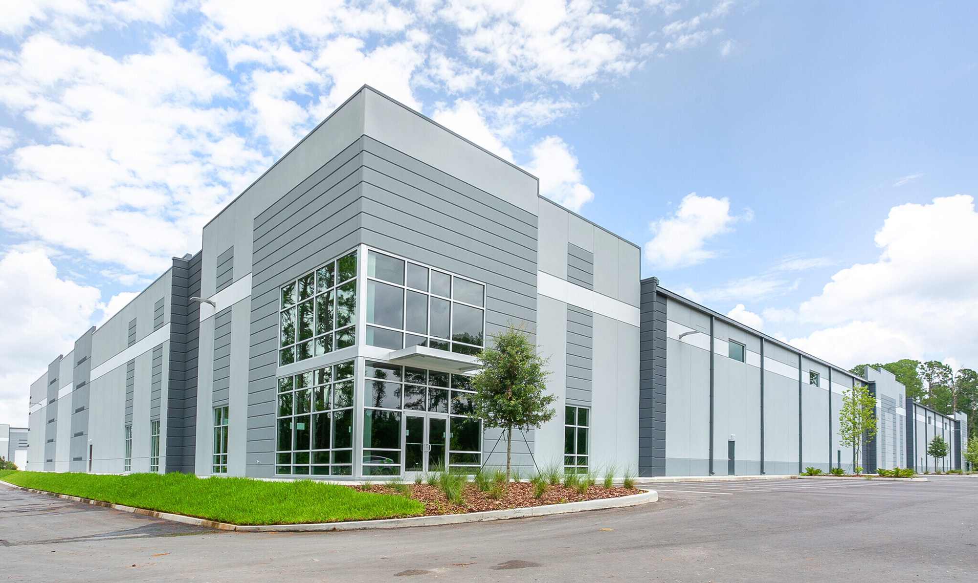 Freebird Commerce Center comprises two buildings at 13225 Vantage Way in Freebird Commerce Center in North Jacksonville.