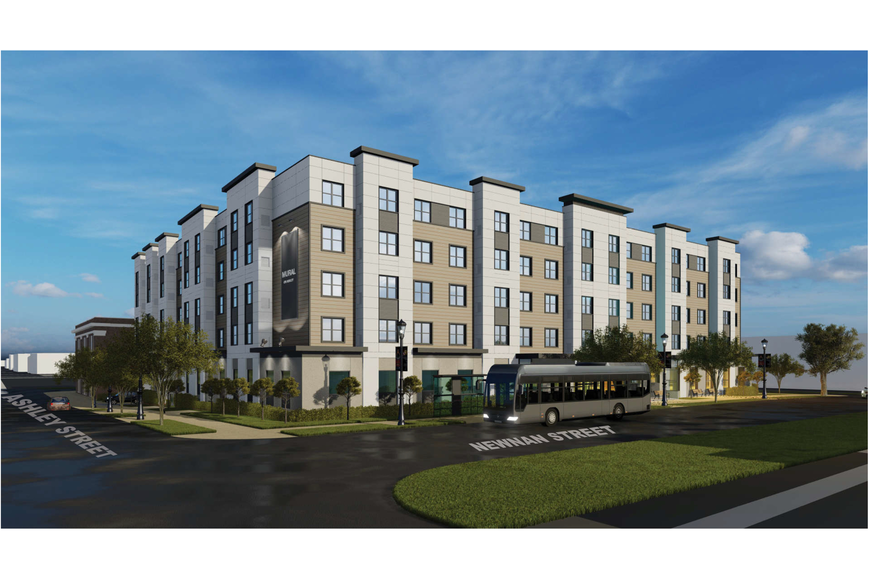 The city is reviewing a permit application for the $16.5 million construction of the 120-unit Ashley Square apartments for older adults at 650 N. Newnan St.