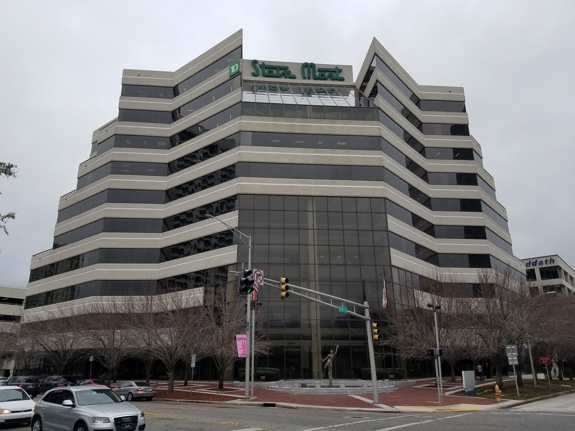 The Stein Mart headquarters at 1200 Riverplace Blvd. on the Downtown Southbank. The company had about 375 employees in the office before laying off about half of them Aug. 11.