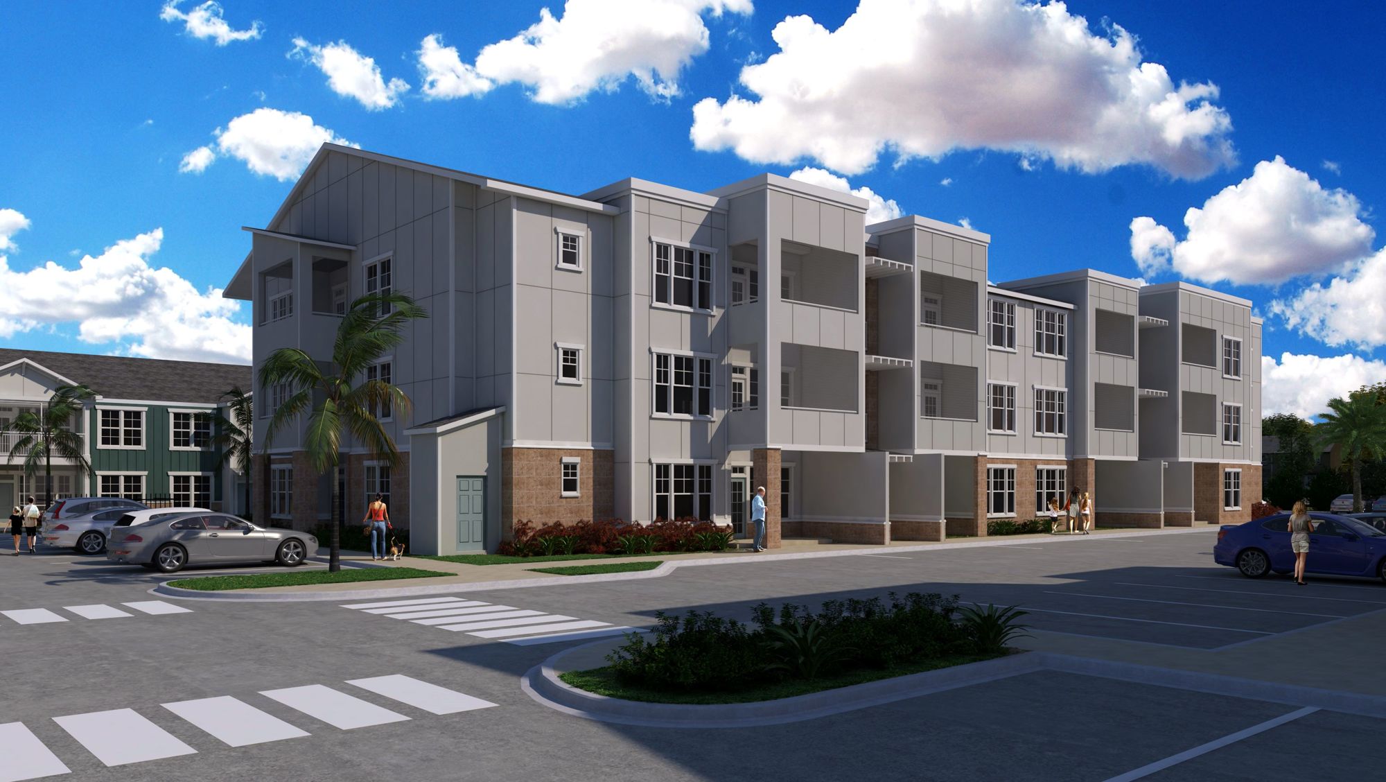 The 250-unit community will comprise nine residential buildings.