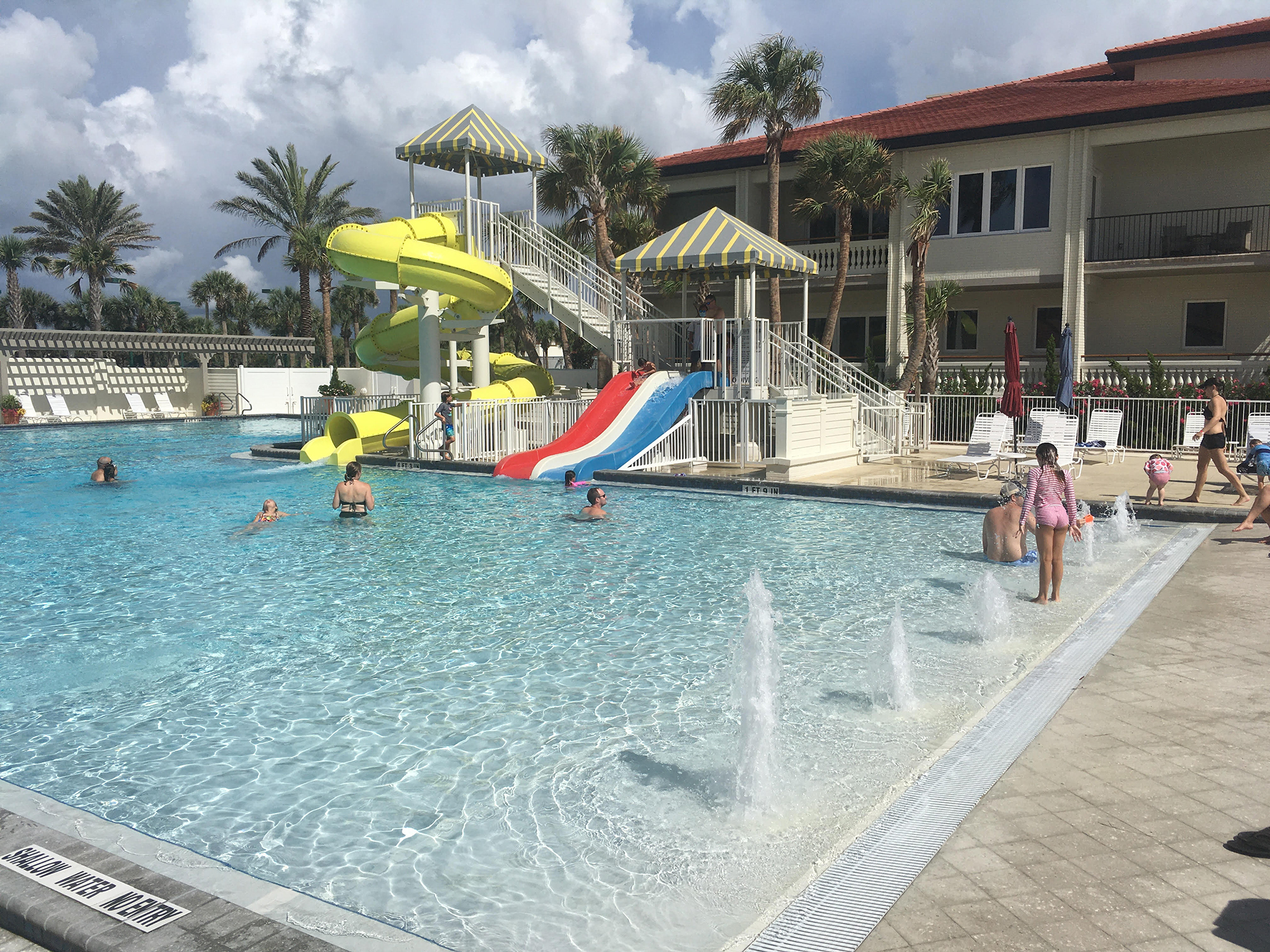The Ponte Vedra Inn & Club added a zero entry area, fountains and slides to its family pool.
