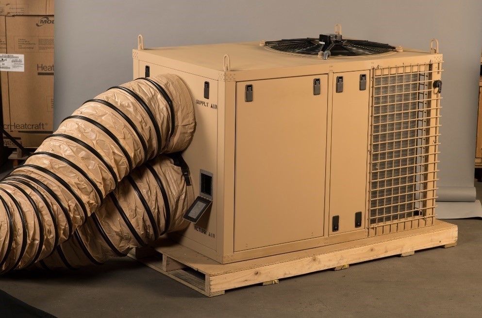 Snowbird Technologies makes air-conditioning units for the military that can withstand extreme weather conditions.
