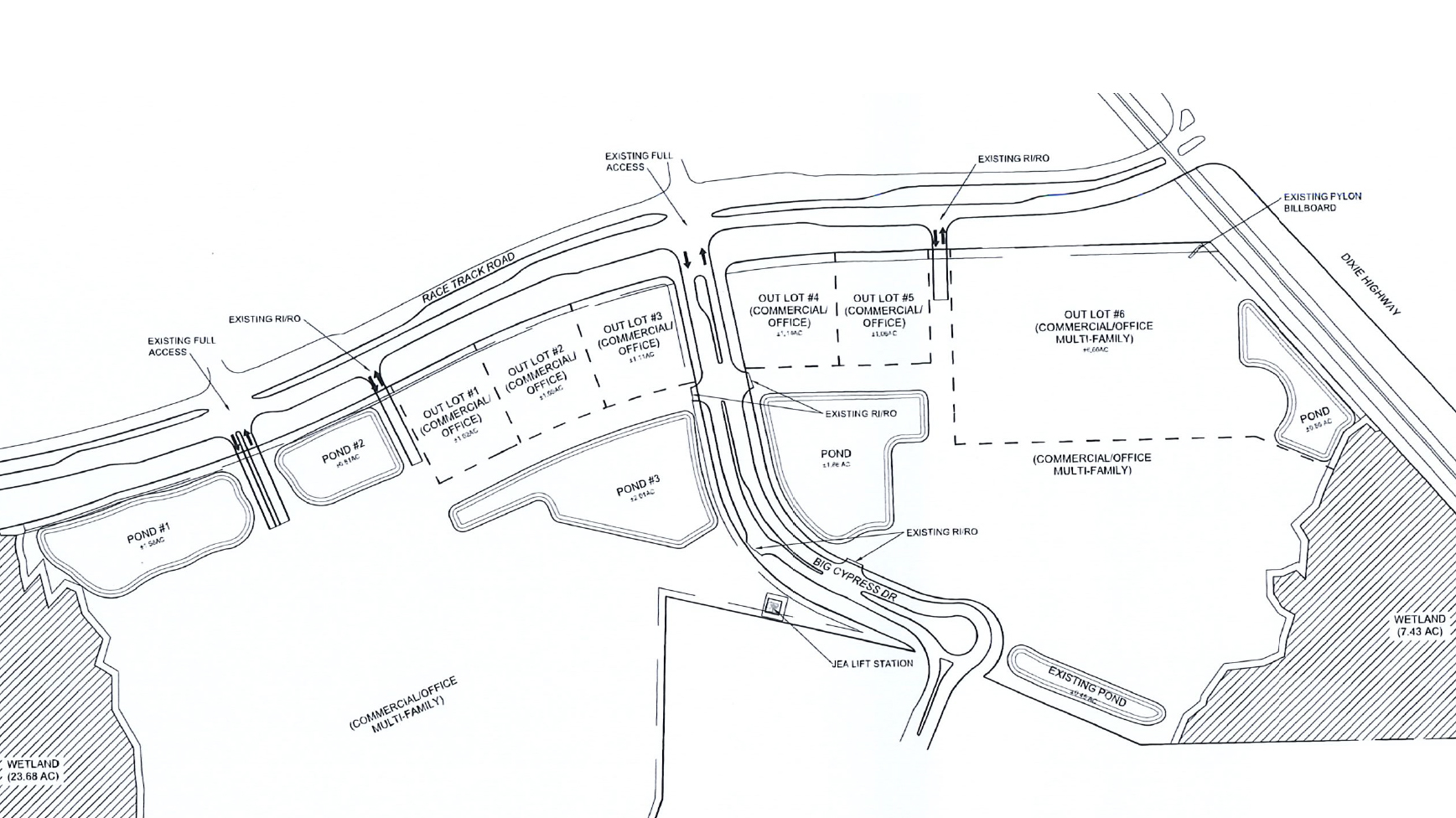 The proposed Grand Cypress Master Development Plan.