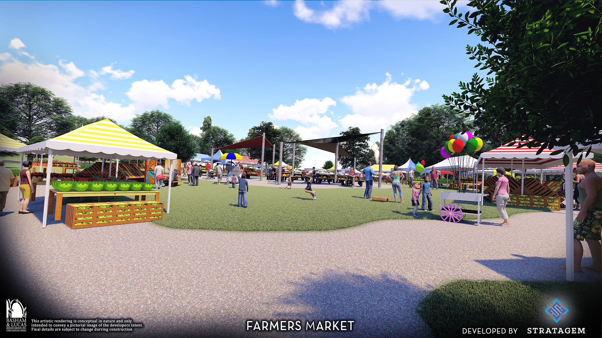 A farmers market is planned for the Aterro multiuse recreational park.