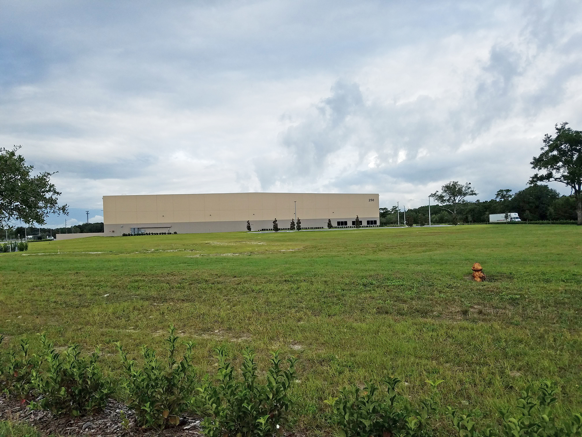 The future Amazon warehouse at 250 Busch Drive E. in North Jacksonville.