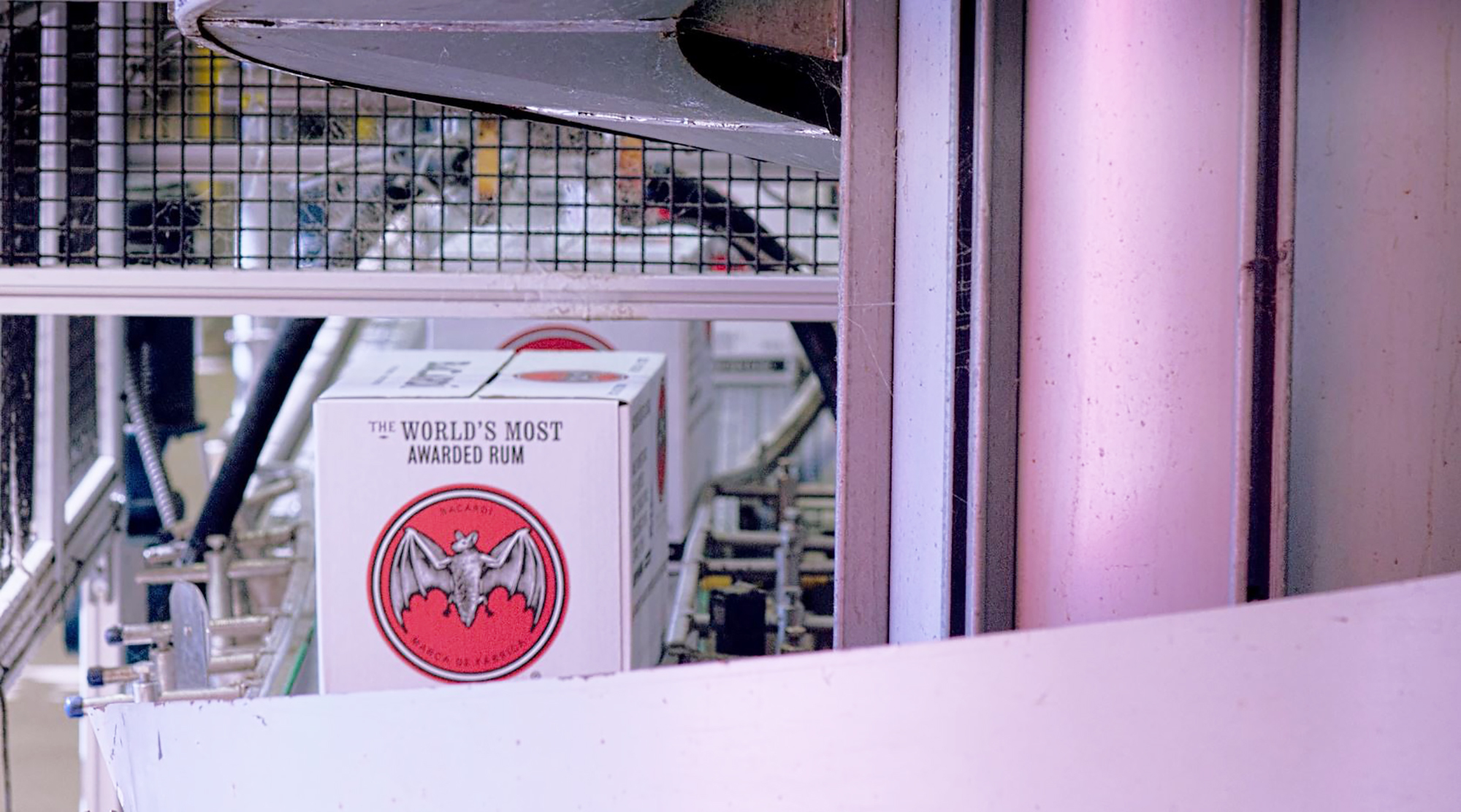 Cases of Barcardi rum are moved along the conveyor system. The plant is on pace to ship more than 9 million cases in 2020. (Provided by Bacardi)