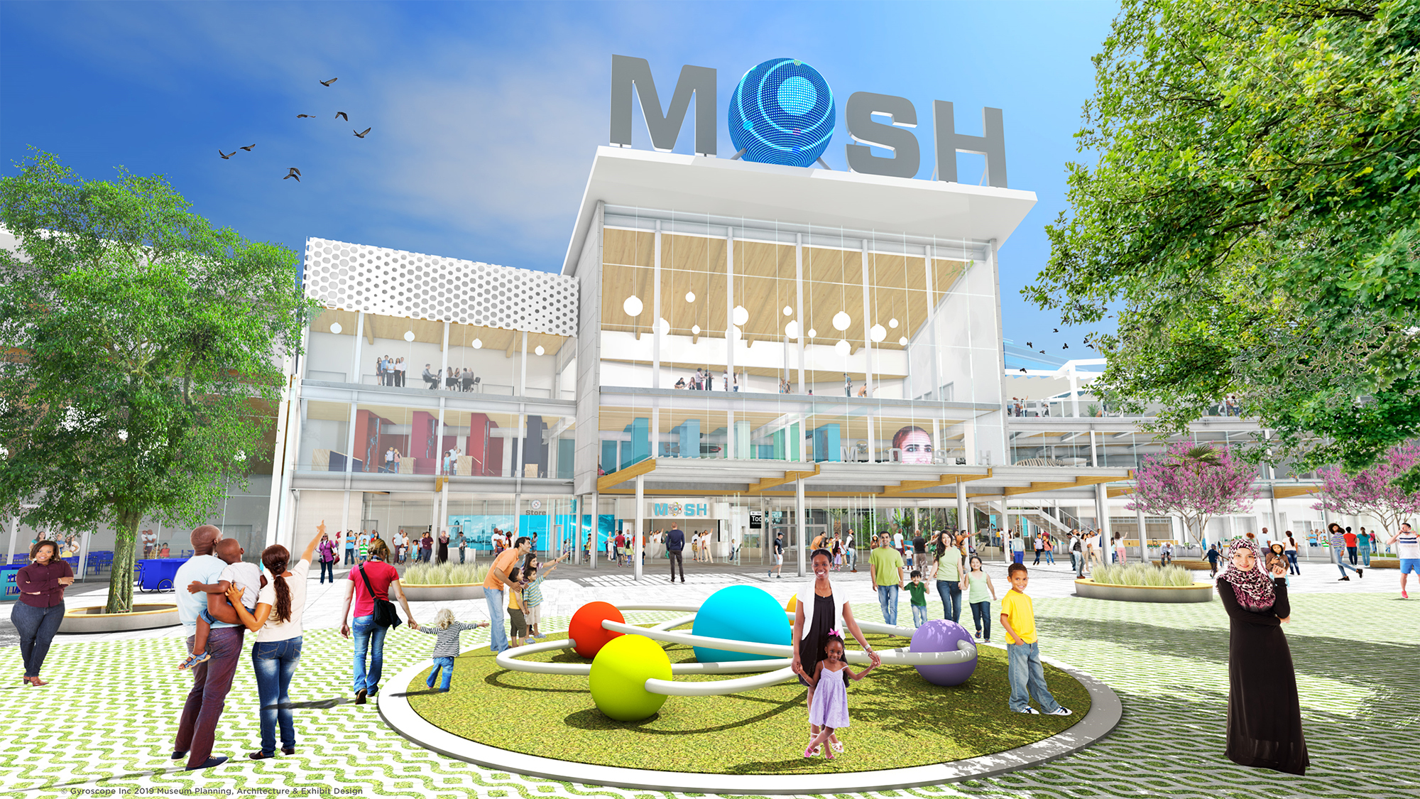 Plans for the renovated MOSH on the Southbank. The museum now plans to build news at the Shipyards.