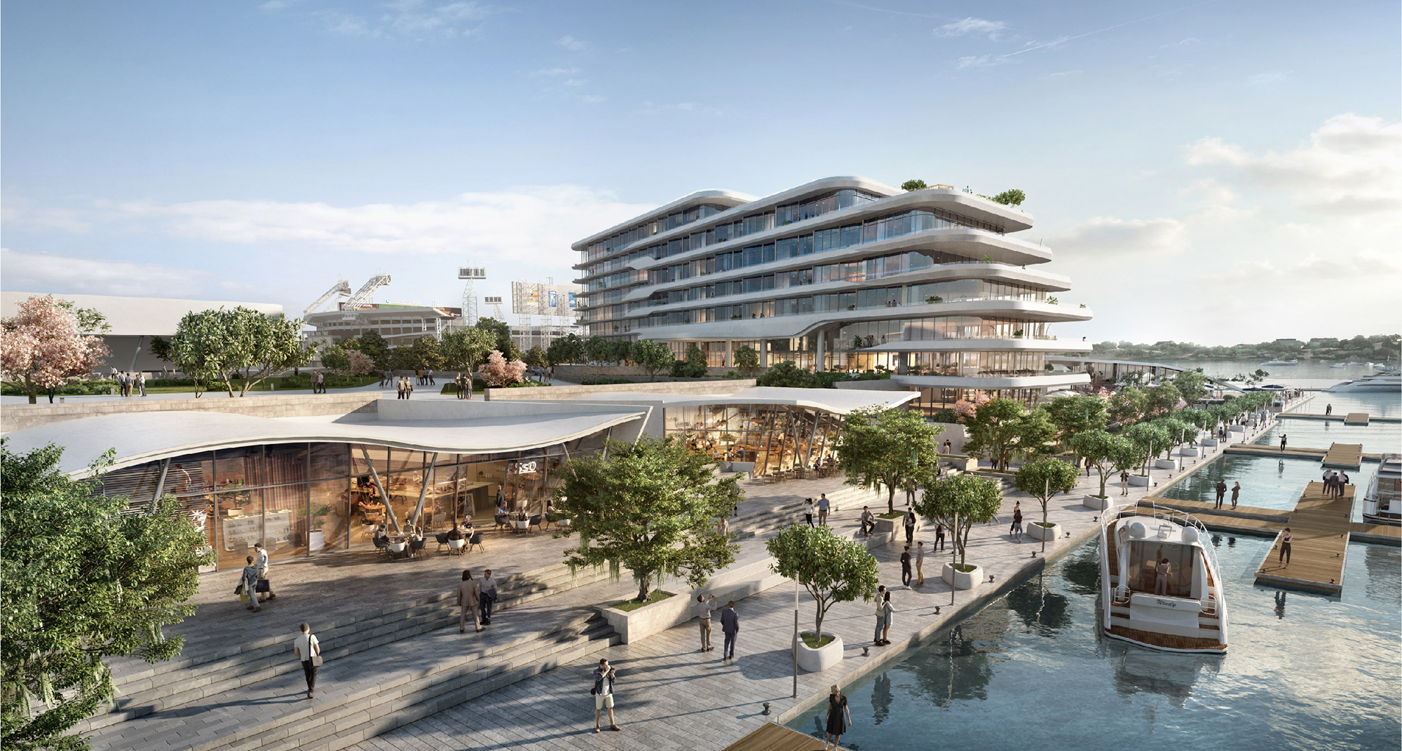 A marina would be part of the Four Seasons hotel project.