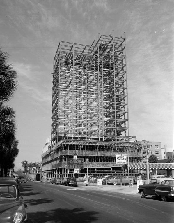 The Independent Life Building under construction in the mid-1950s in this photo included in the DDRB agenda.