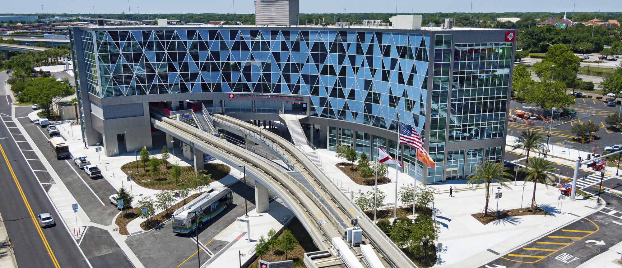 The Jacksonville Regional Transportation Center is the  Jacksonville Transportation Authority headquarters and the city’s main bus transfer facility.
