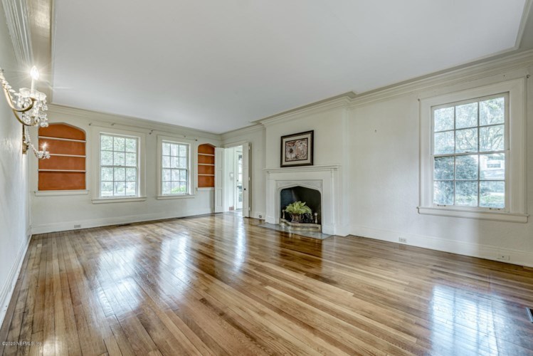 The 3,186-square-foot house has hardwood floors throughout.
