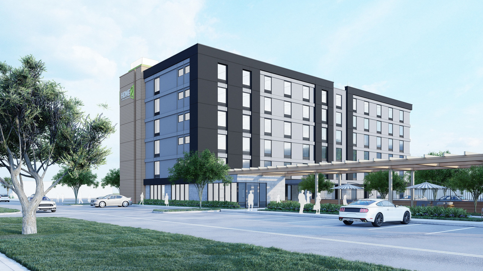 “This looks like the Home2 budget hotel,” DDRB member Craig Davisson said of the hotel design.