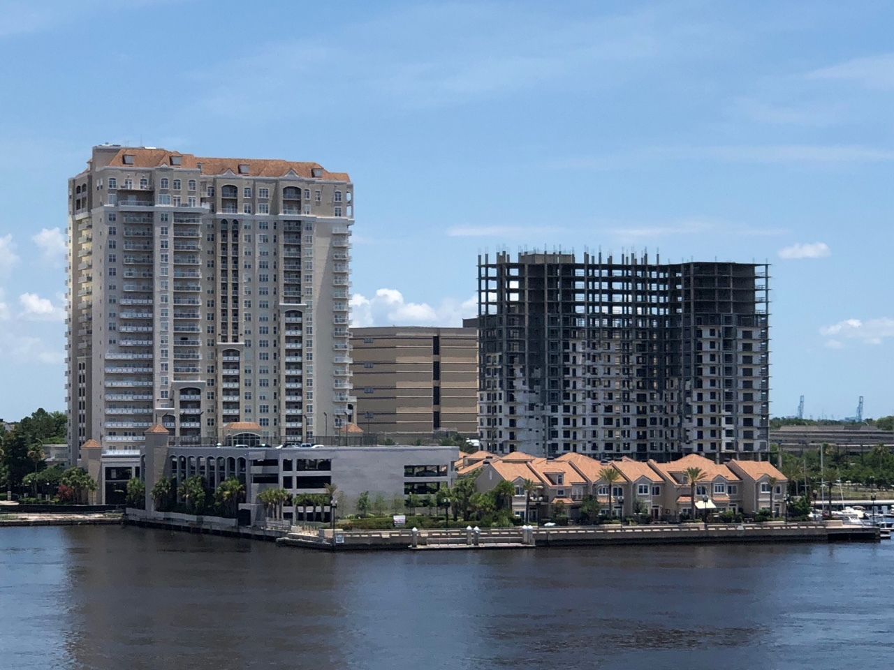 Residents of the neighboring  The Plaza Condominium at Berkman Plaza and Marina were concerned about a potential implosion of the Berkman Plaza  II.