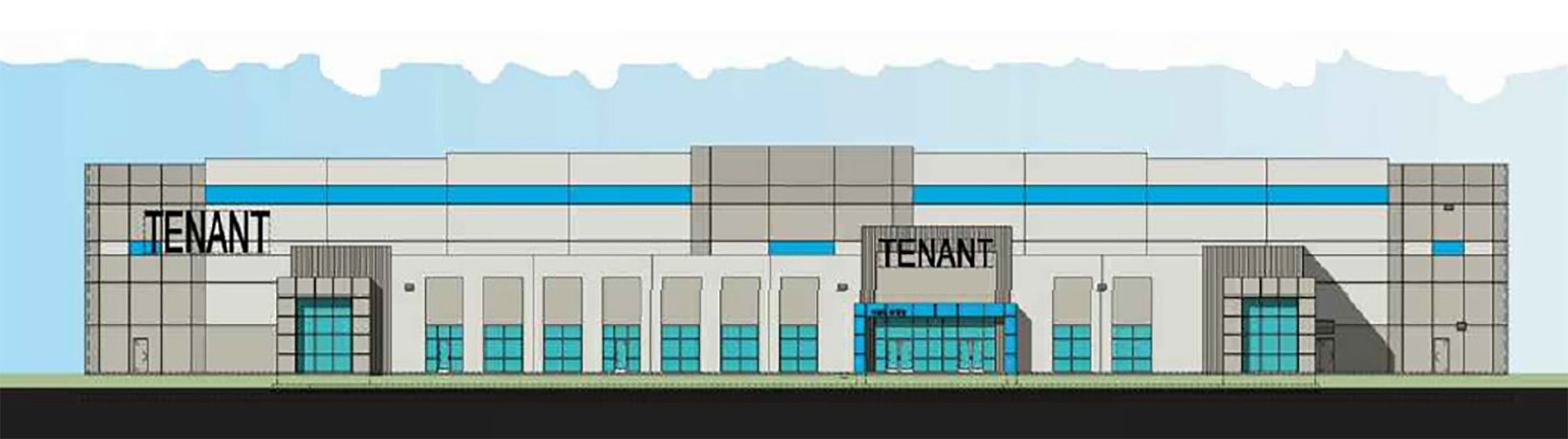 A rendering of the Amazon facility at AllianceFlorida at Cecil Commerce Center.