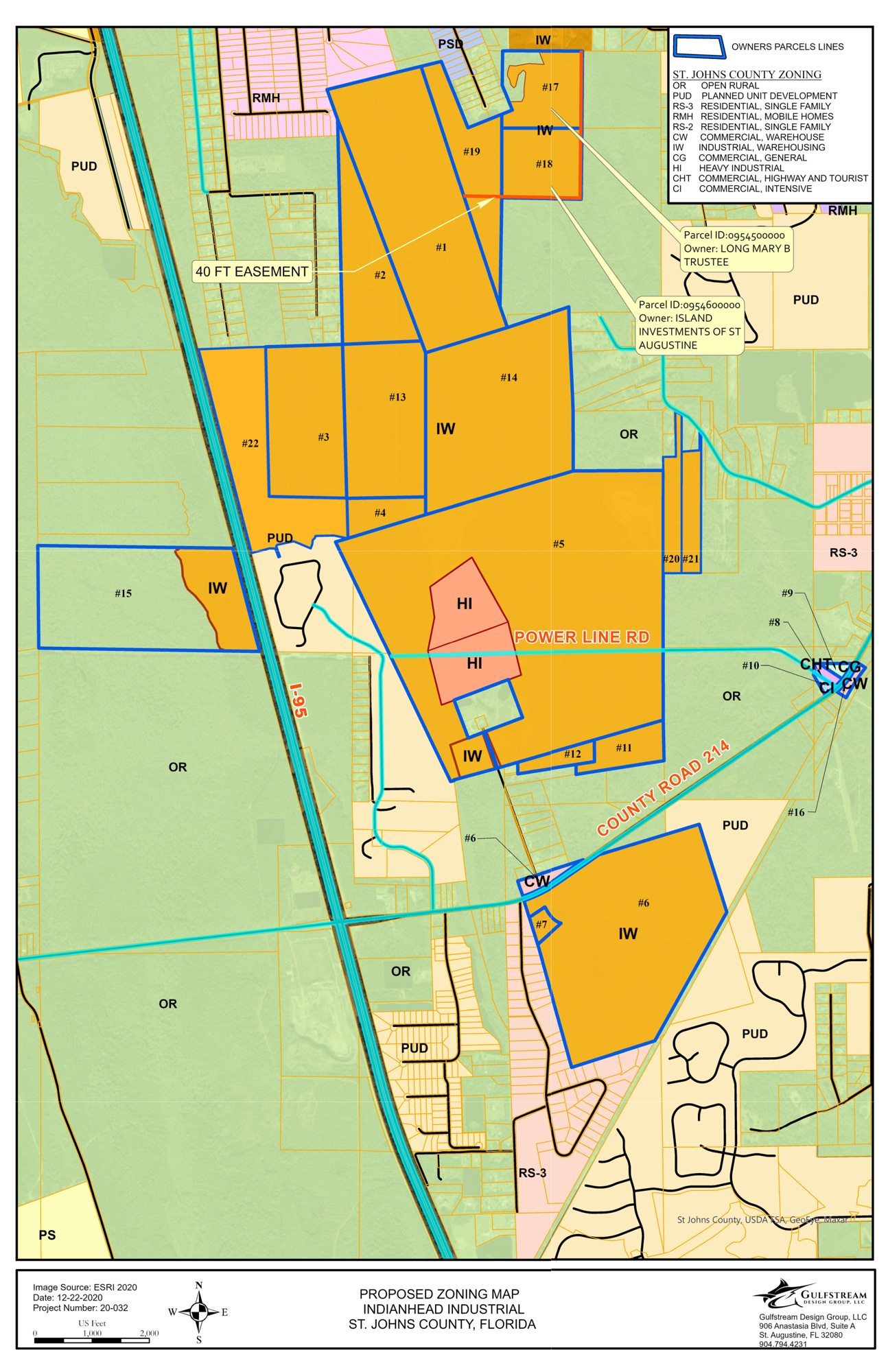 The proposed zoning map for the 1,744-acre property.