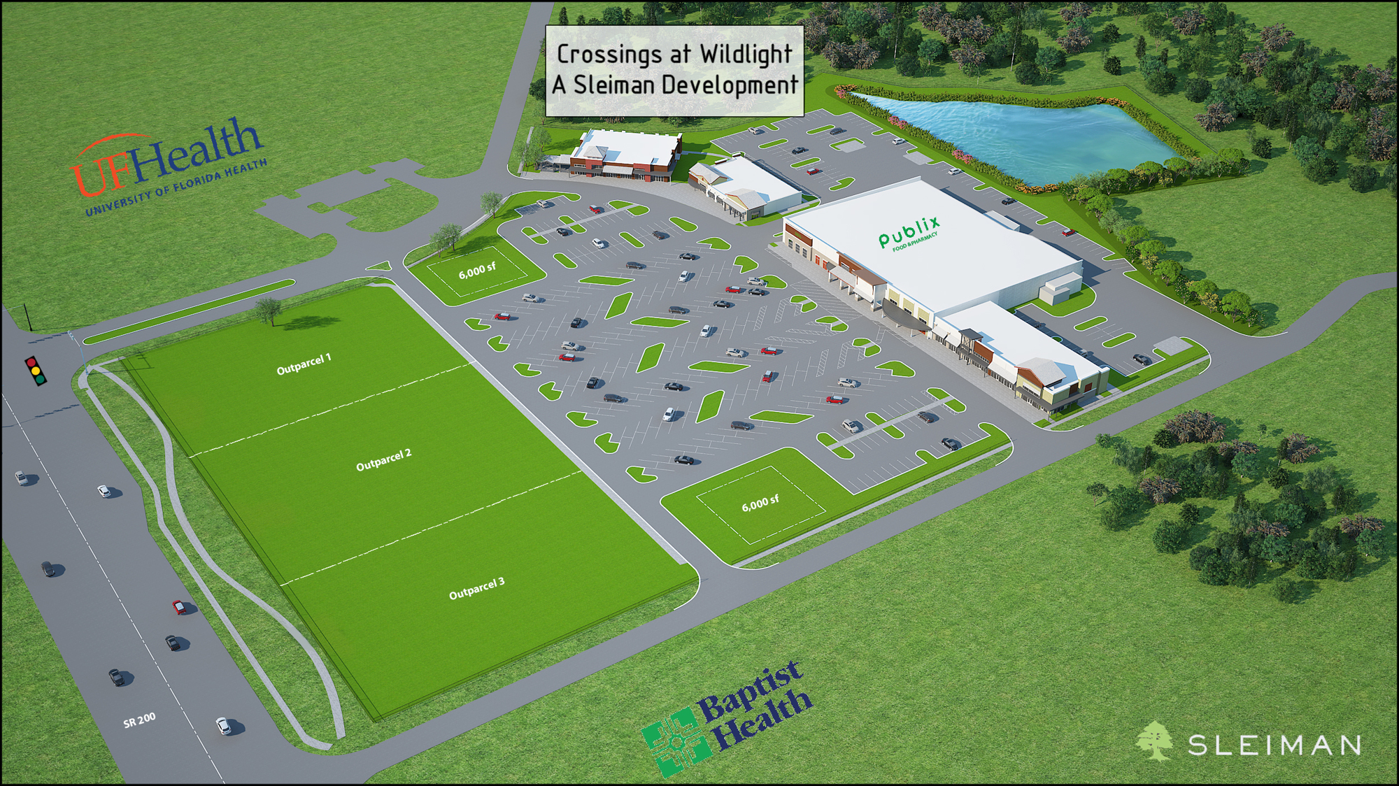 Publix will anchor the Crossings at Wildlight at Florida 200 and William Burgess Boulevard.