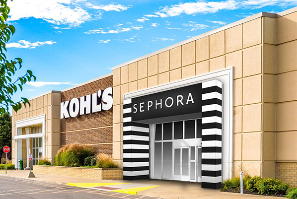 Sephora signage is being added to some Kohl's stores.
