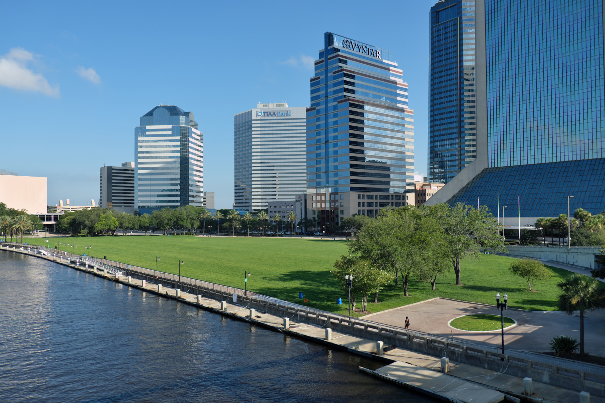 Riverfront Plaza is the former site of the Jacksonville Landing.