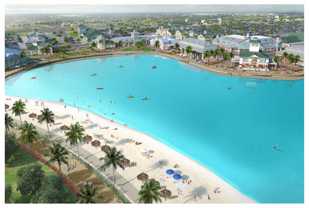 The 47-acre site is along the southern end of Beachwalk’s 14-acre Crystal Lagoon.