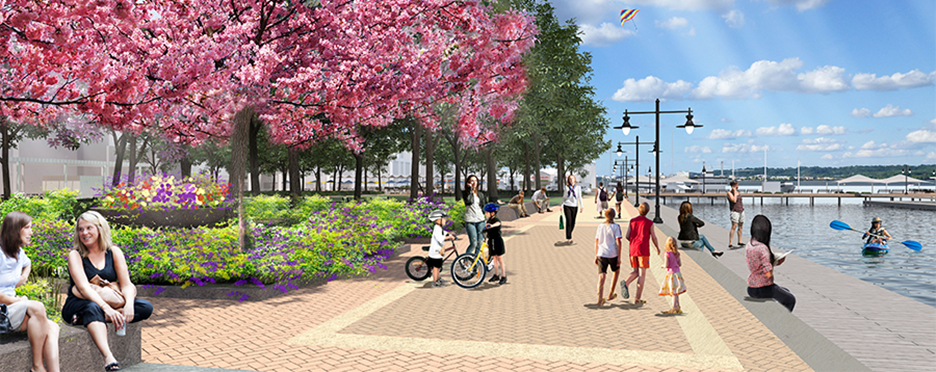 Olin Partnership Ltd. of Philadelphia is working on the  Alexandria, Virginia, riverfront.