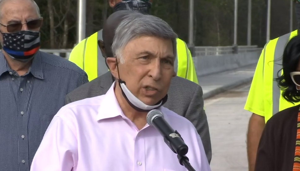 Jacksonville City Council President Tommy Hazouri local companies would benefit from the jobs created by the gas tax increase. (News4Jax)