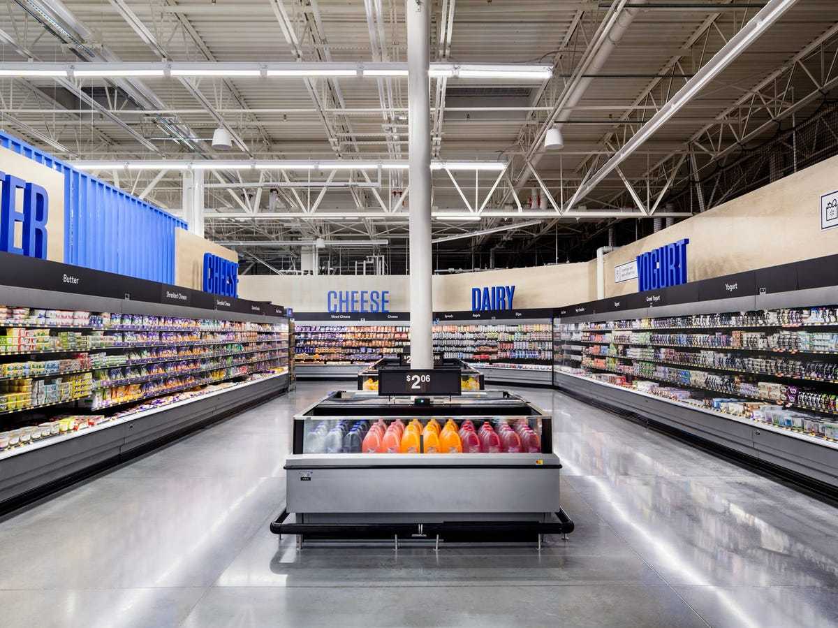 A renovated Walmart store. 