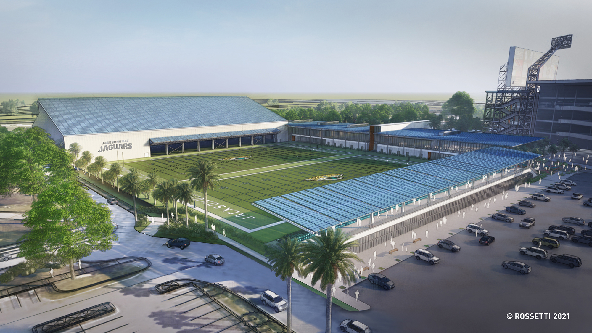 The football performance center is planned at the northwest side of TIAA Bank Field near Gate 2.