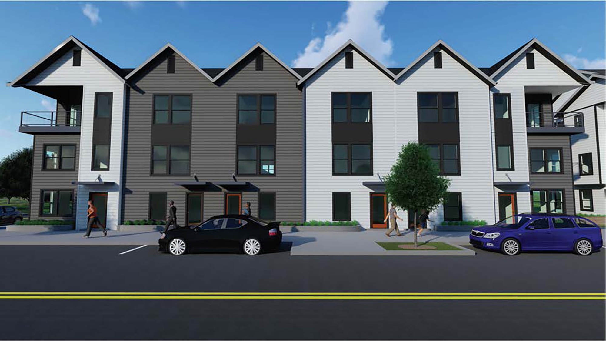 JWB Real Estate Capital LLC and Corner Lot Development Group are seeking to build the town houses.