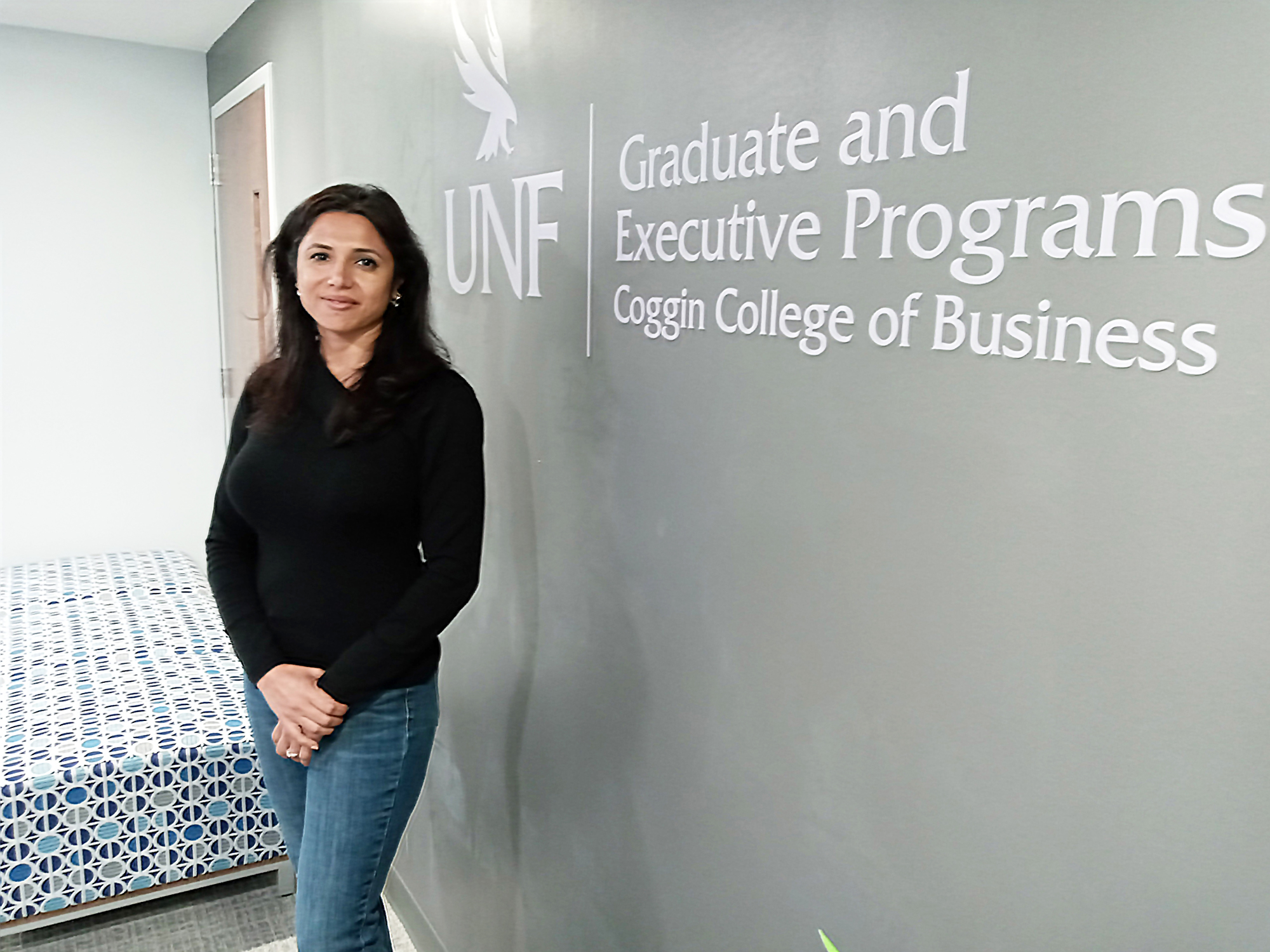 Lakshmi Goel, associate dean of graduate and executive programs at the University of North Florida’s Center for Entrepreneurship and Innovation at The Barnett Downtown.