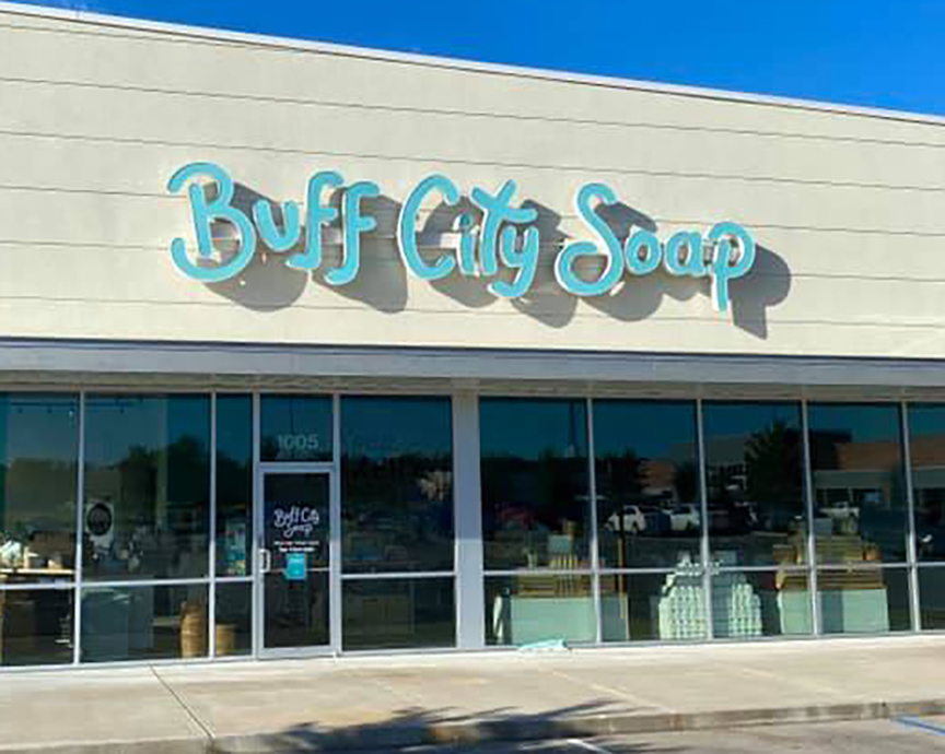 Buff City Soap says it has more than 100 locations. It shows 11 locations in Florida on its website, with the closest to Jacksonville in Daytona Beach. (Buff City Soap)