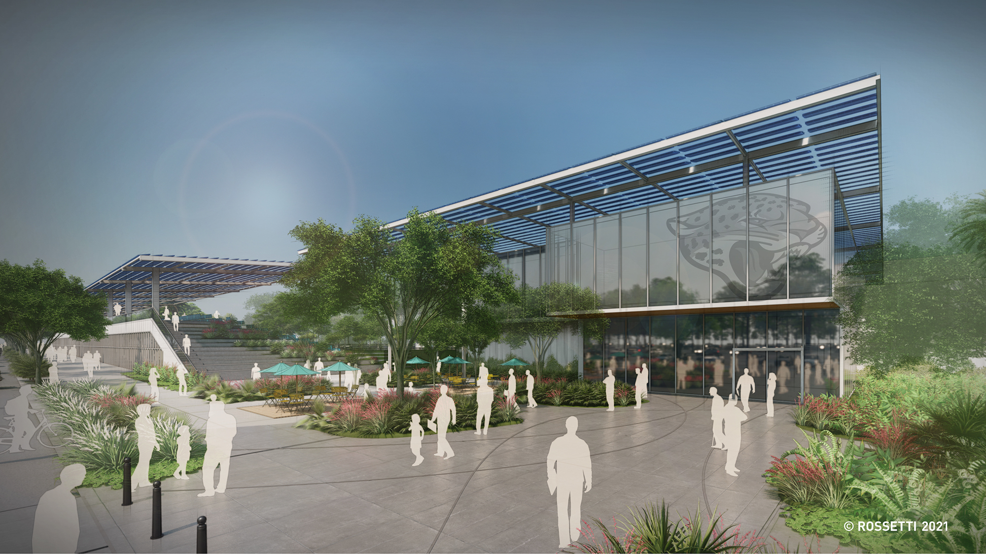 The football performance center will house the Jaguars' team offices.