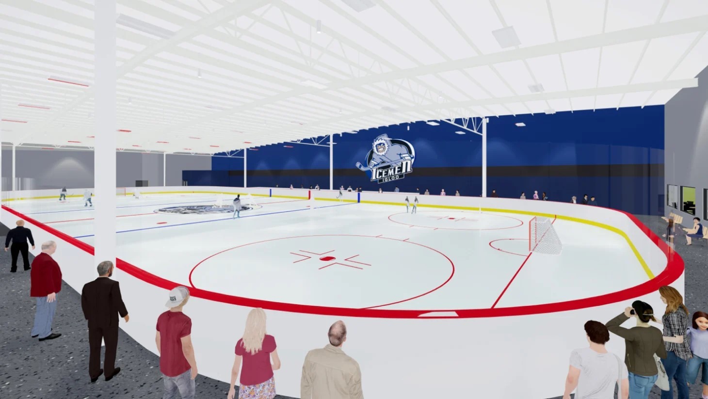 The Igloo's second ice rink will be built first so people can continue to skate at the facility during the renovations.