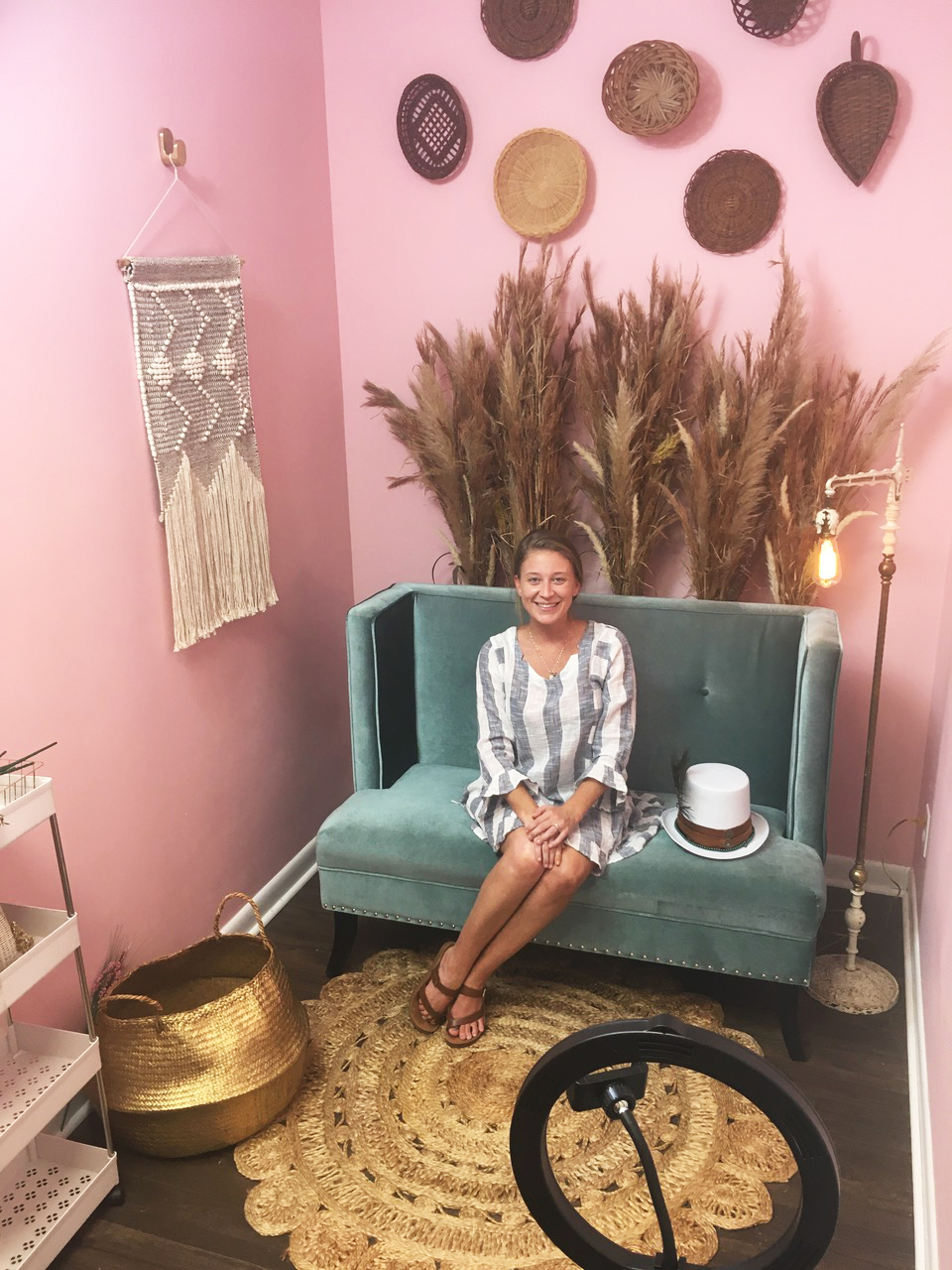Selfie Photography co-owner Brittney Pitts poses in one of her booths. She started the 4070 Herschel St. business with high school friend Katelyn Griffith.