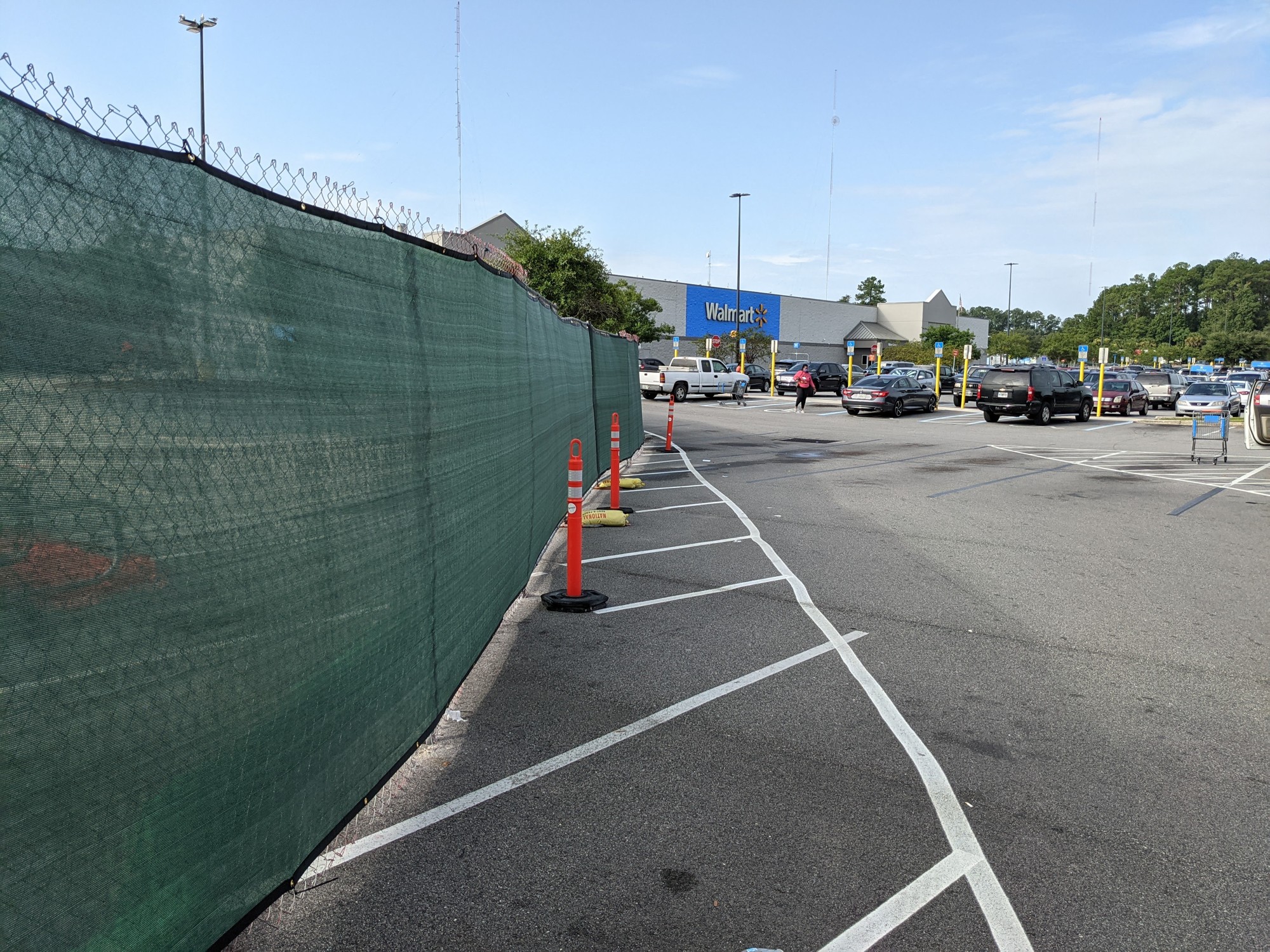 Construction barriers are up at the Walmart at 6830 Normandy Blvd. in West Jacksonville.