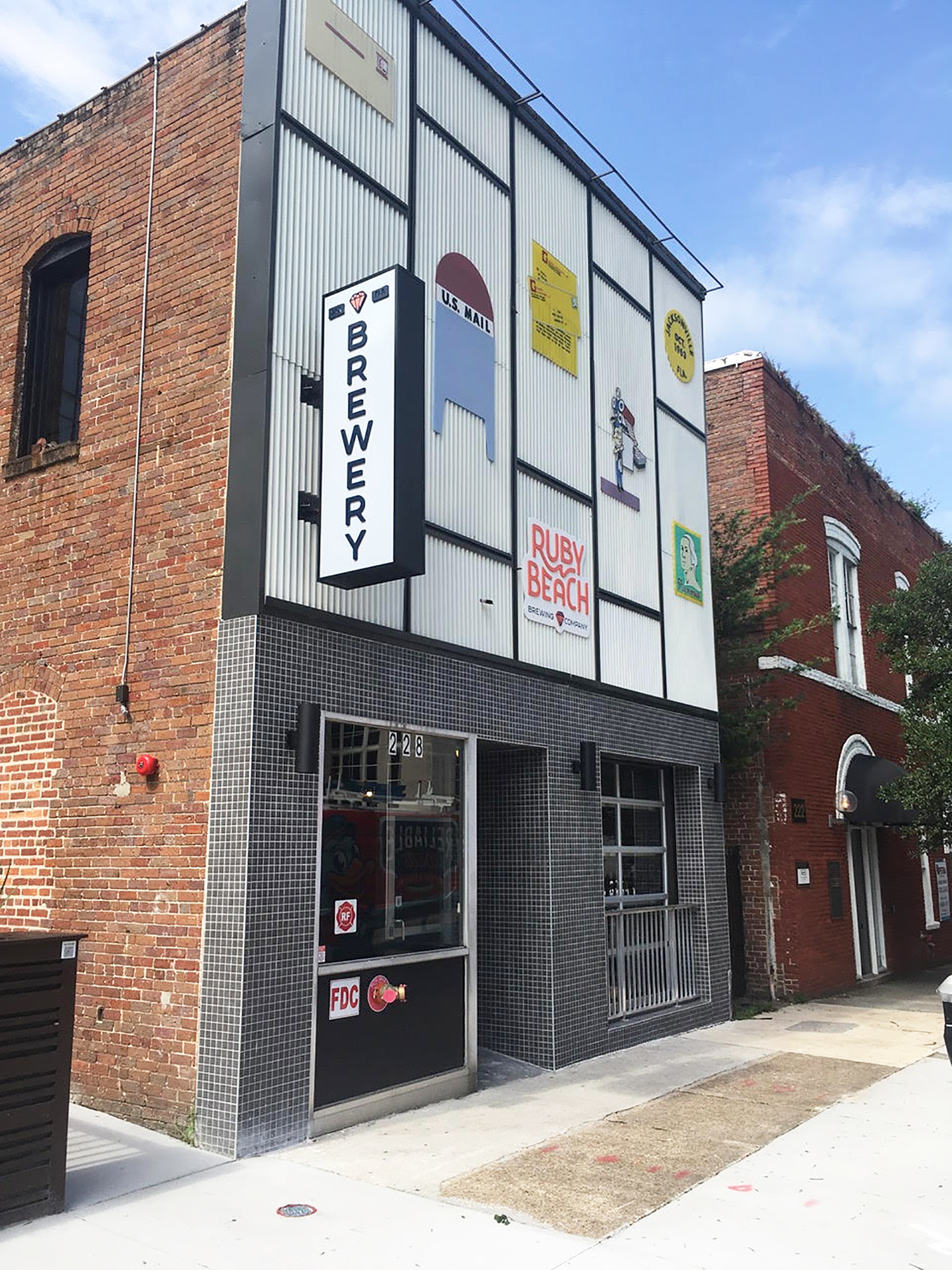 The Letter Shop building at 228 E. Forsyth St. is the home of Ruby Beach Brewing Co. Built in 1904, the building is a contributing structure to the Downtown Jacksonville Historic District.