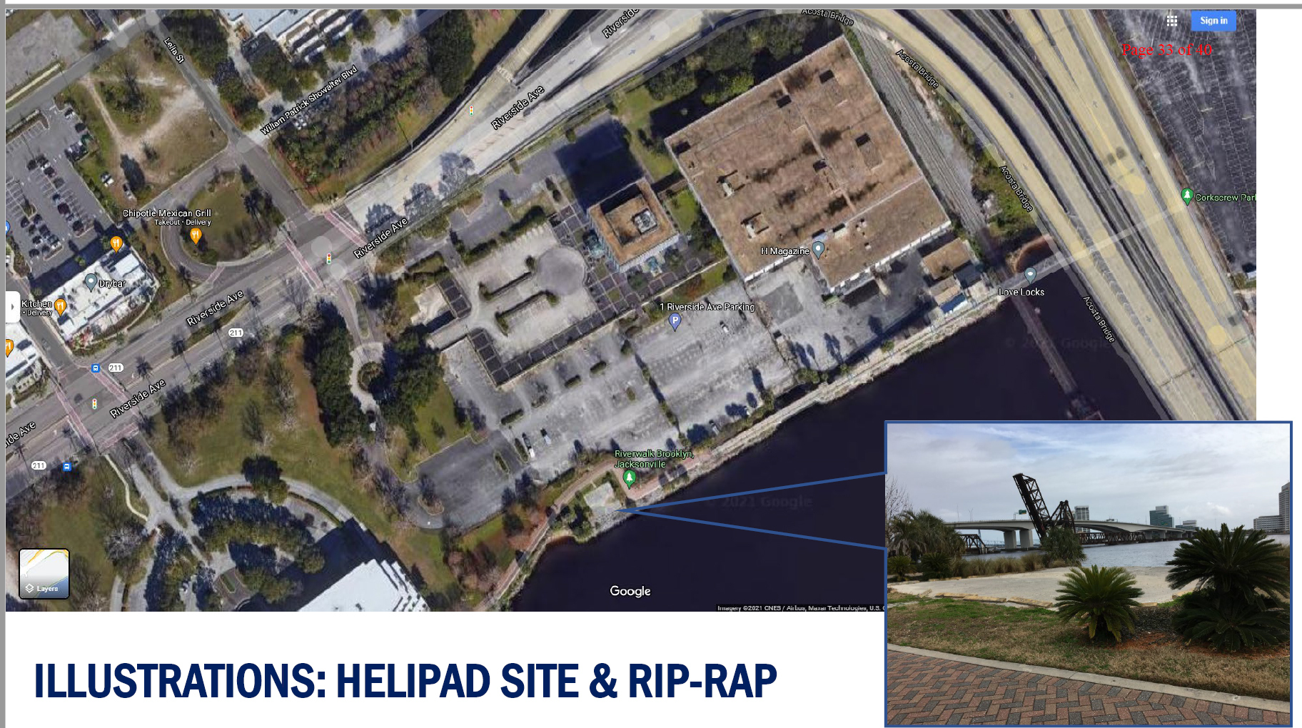 The helipad at the Times-Union site is on the west side of the property.