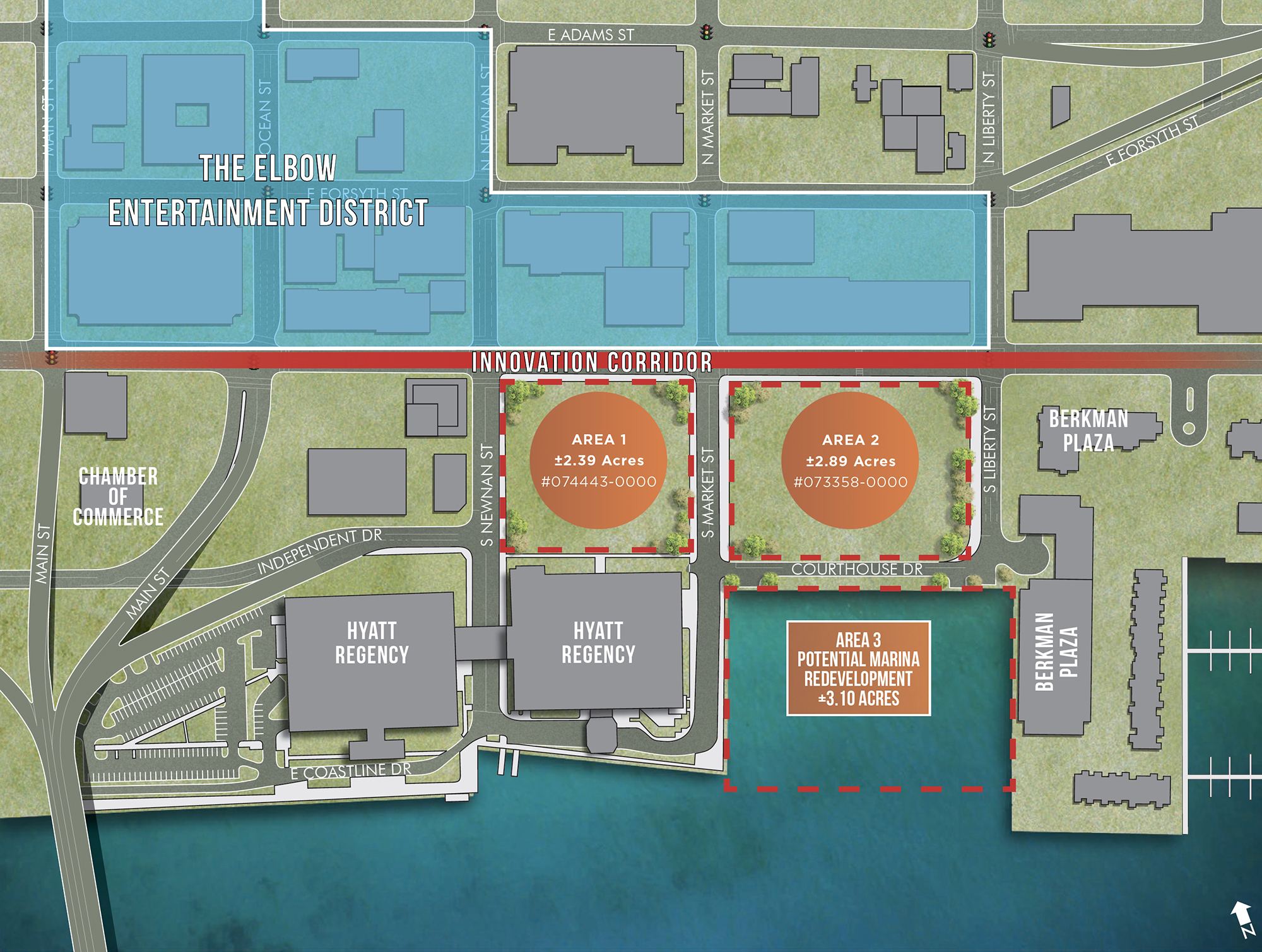 The DIA may request bids for Area 2, the former Duval County Courthouse site of The Ford on Bay.