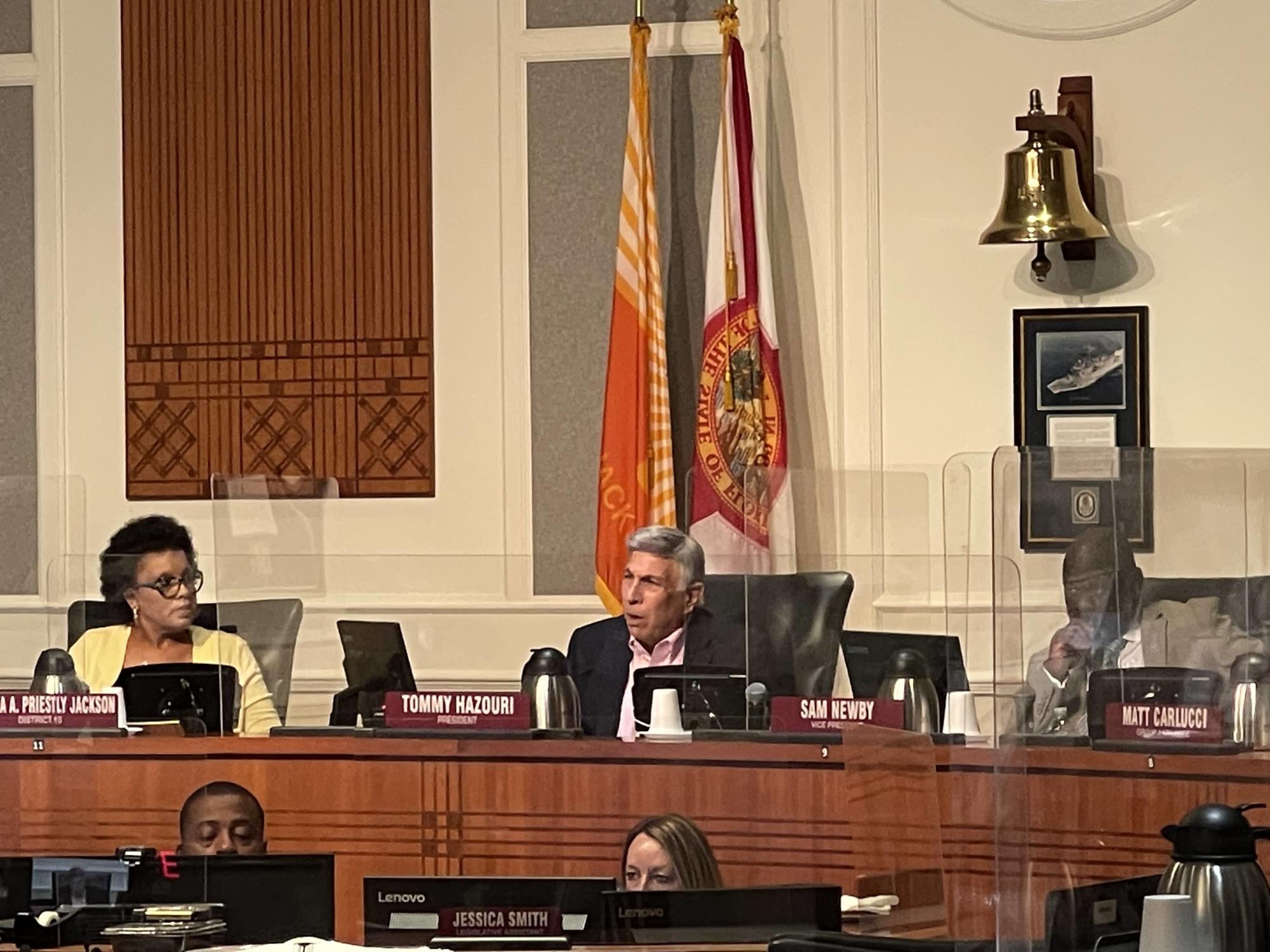 As City Council president, Tommy Hazouri helped Mayor Lenny Curry to introduce and eventually pass a 6-cent local option gasoline tax increase on May 26.