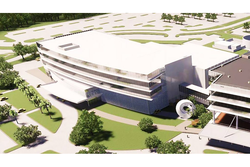 A rendering of the $233 million integrated oncology facility under construction at Mayo Clinic Jacksonville.