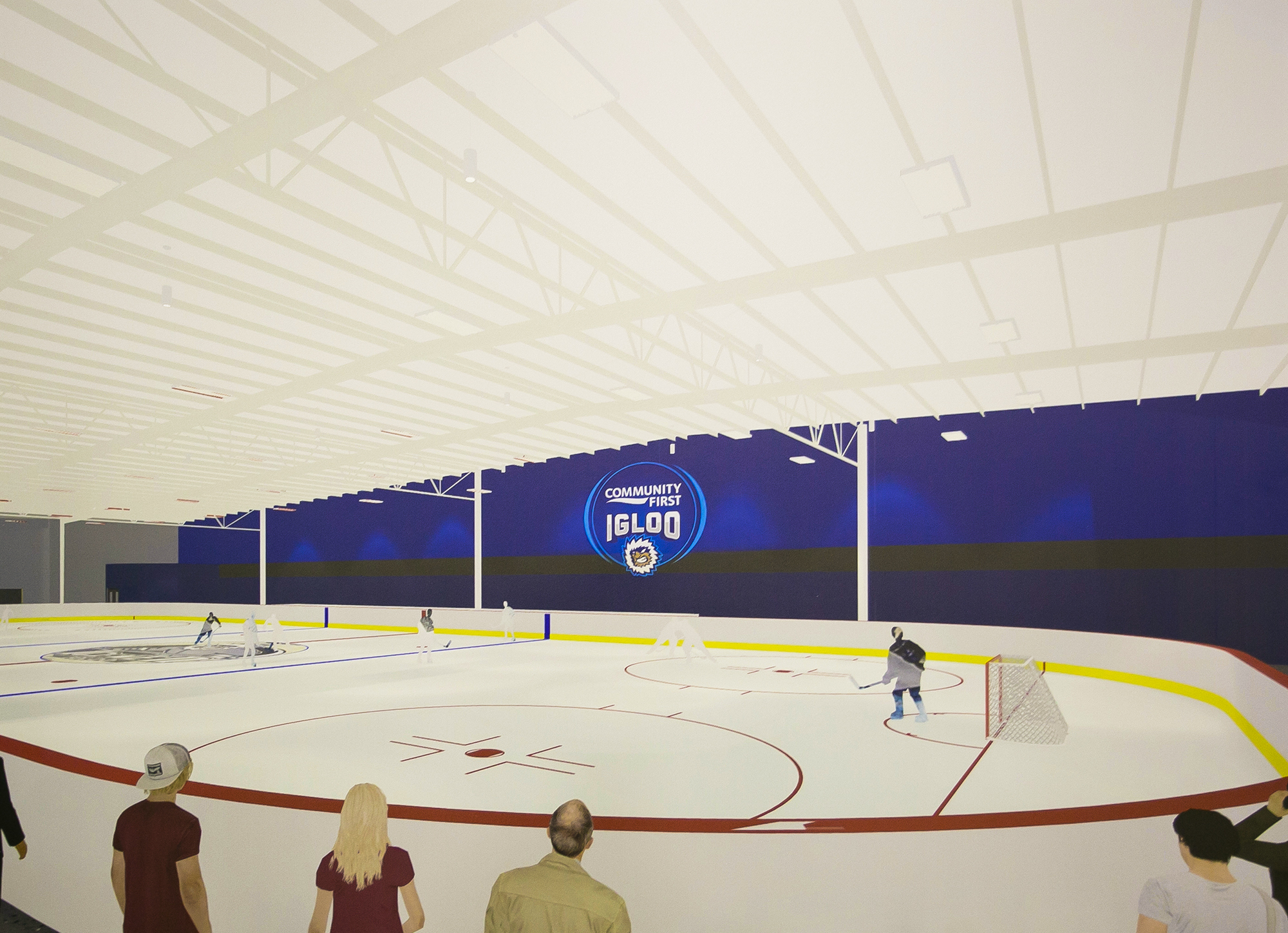 A second ice rink is planned to be added inside the Community First Igloo.