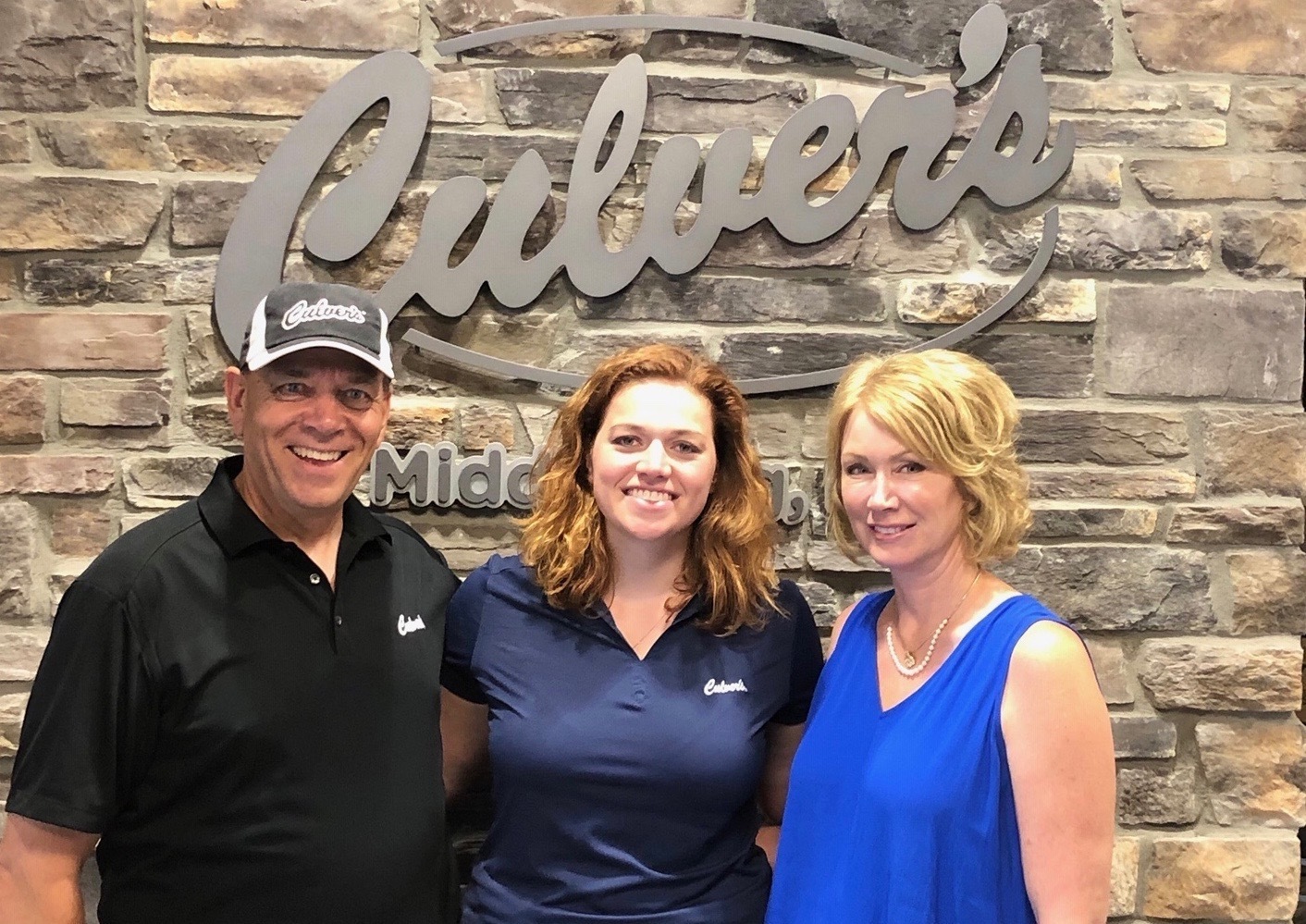 Gate Parkway Culver's owners Don, Sophie and Lori Lichte. They also own the restaurant in Middleburg.